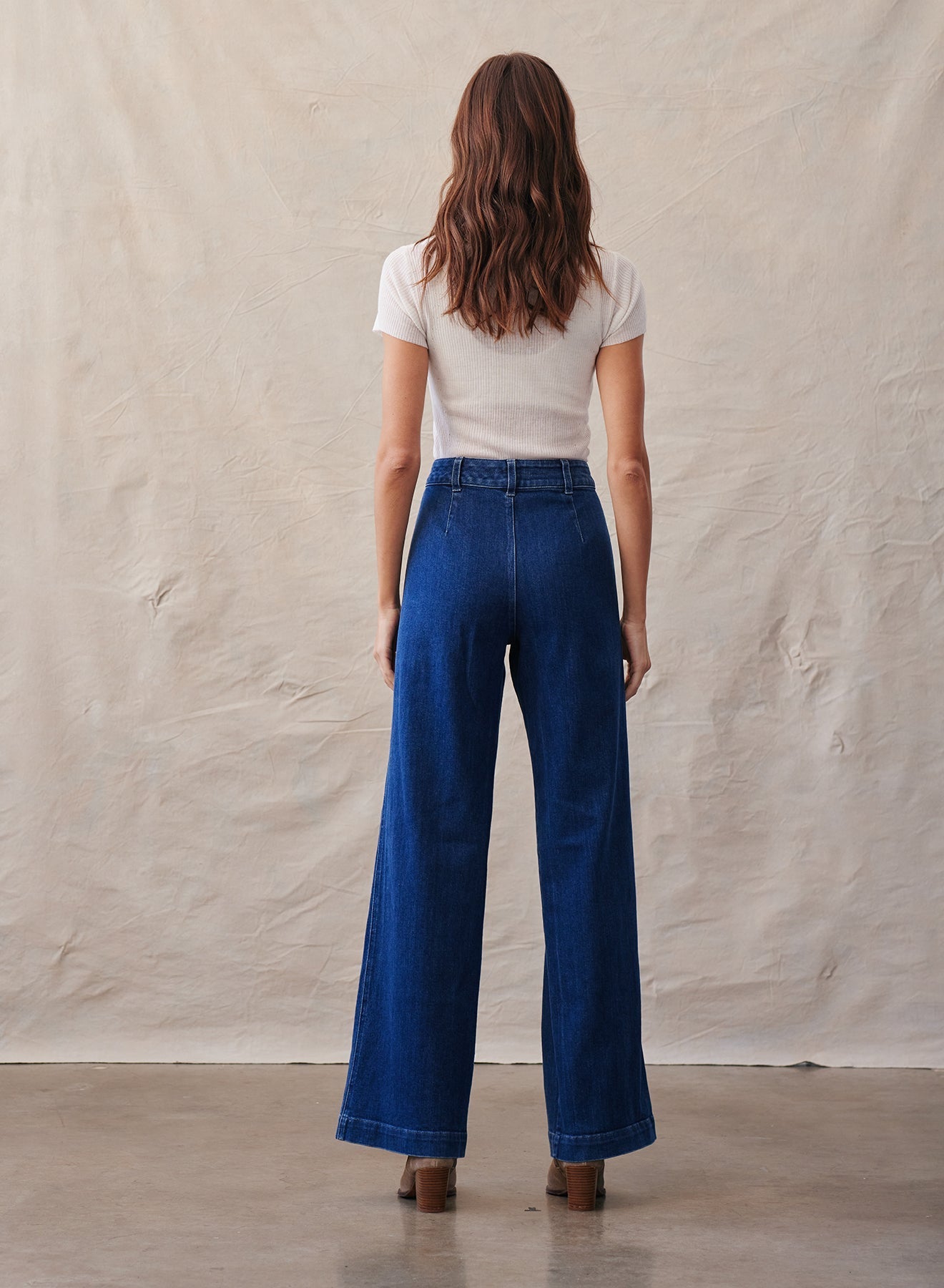 Lola Two Pocket Wide Leg | Dark Night Wash