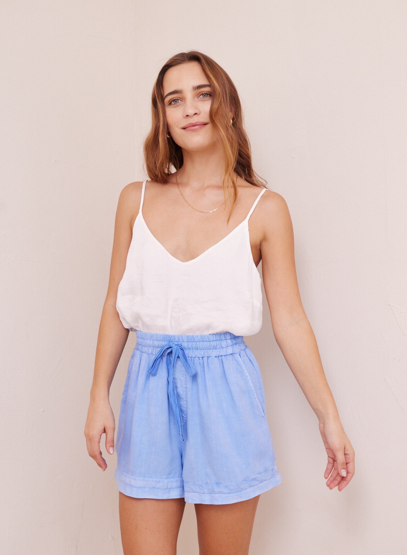 Seamed Hem Short | Bayside Blue