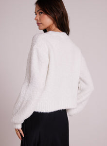 Long Sleeve Crew Sweater - Winter White