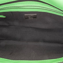 Fendi | Pre-Owned Zucca Embossed Stitched Leather Baguette Satchel - I | Green/Light Green