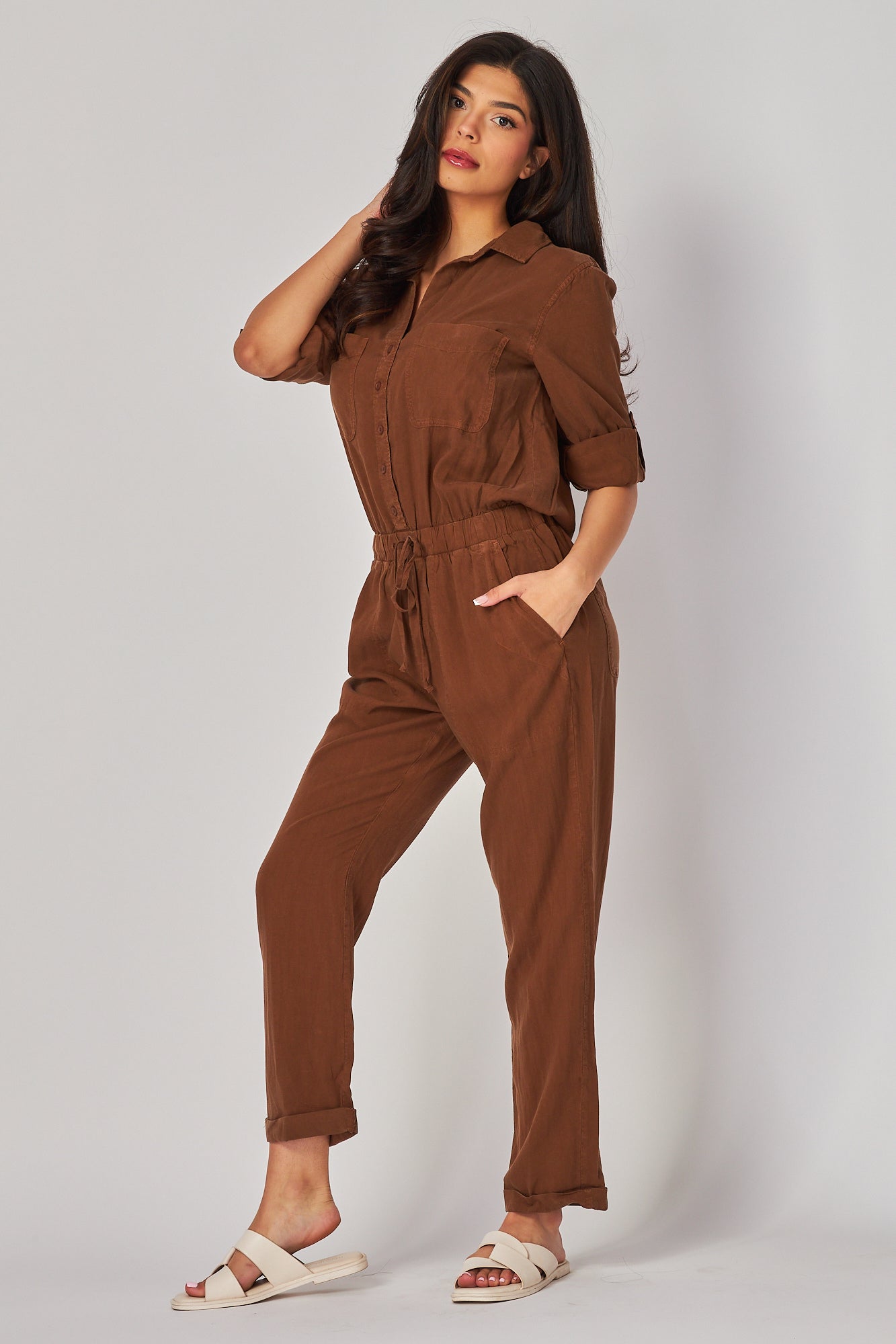 Utility Jumpsuit - Golden Topaz