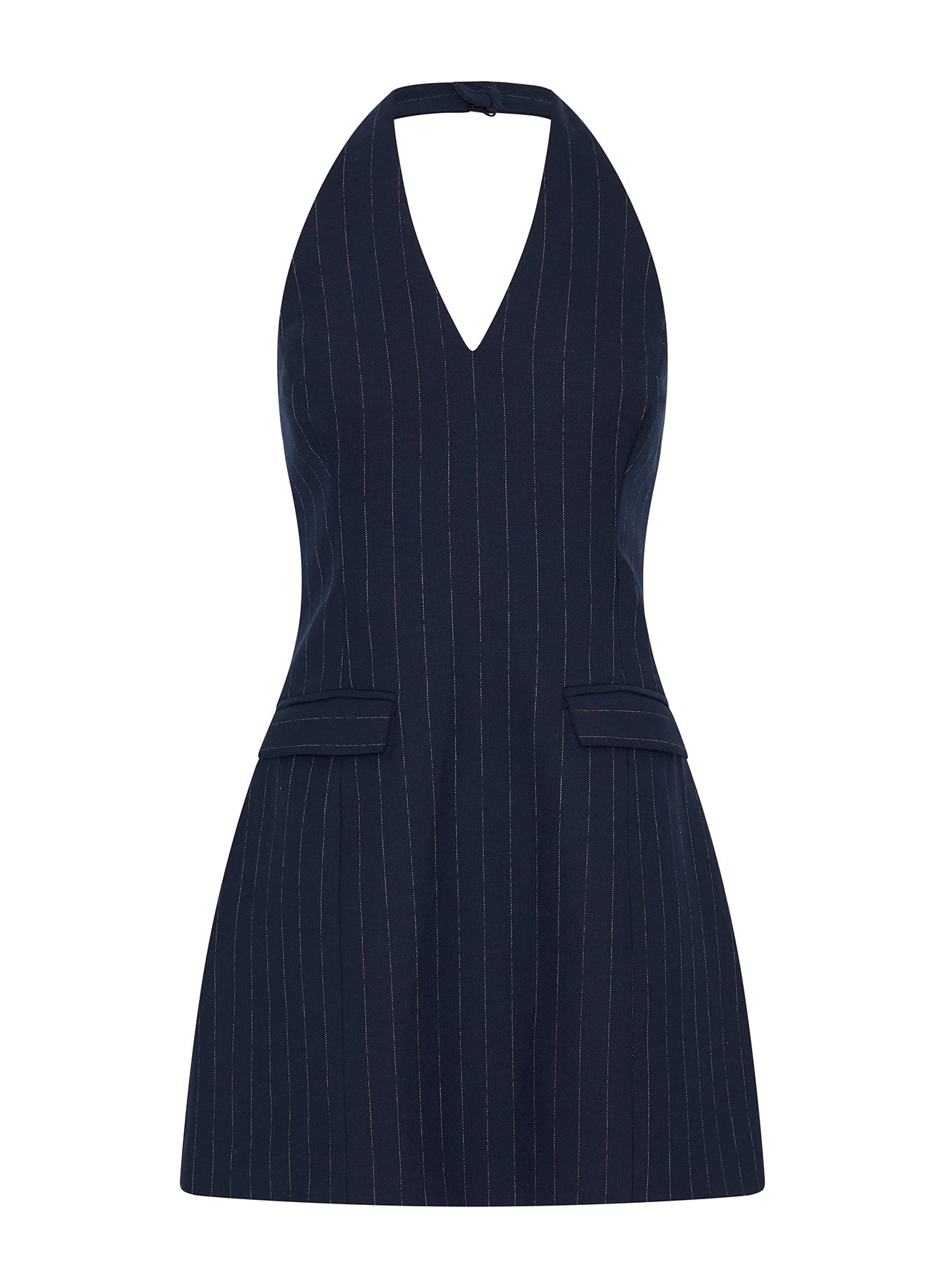 Pia Dress | Chalkstripe