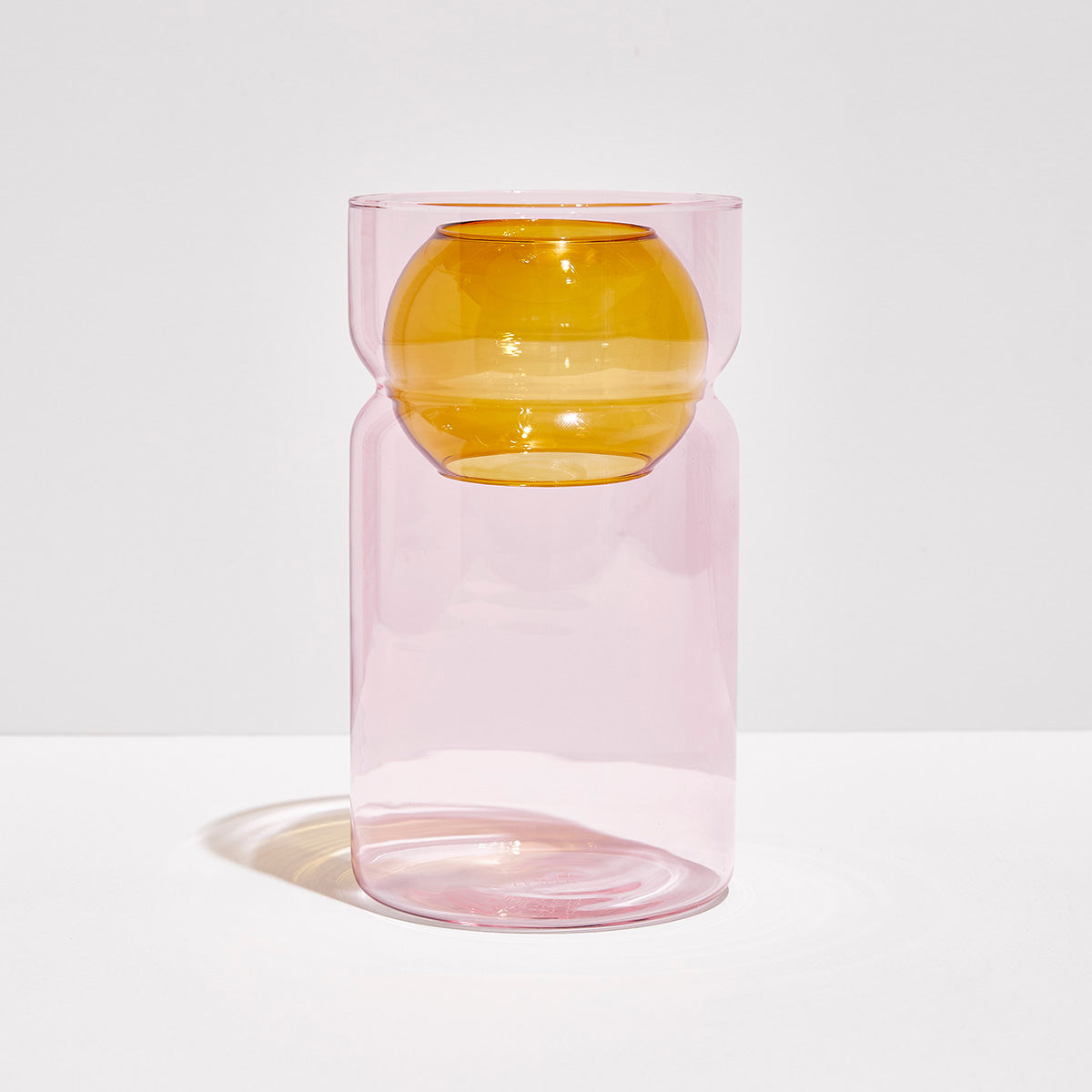 BALANCE VASE - PINK + AMBER - Fazeek Home Decor Vases