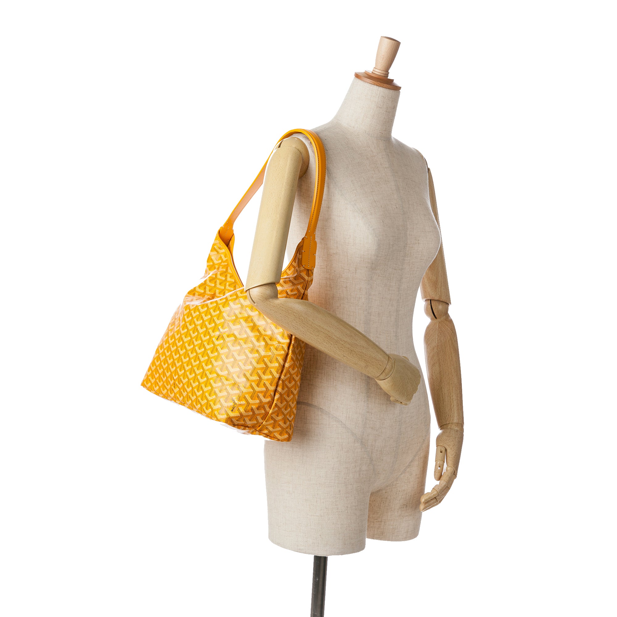 Goyard | Pre-Owned Goyardine Boheme Hobo - I | Yellow