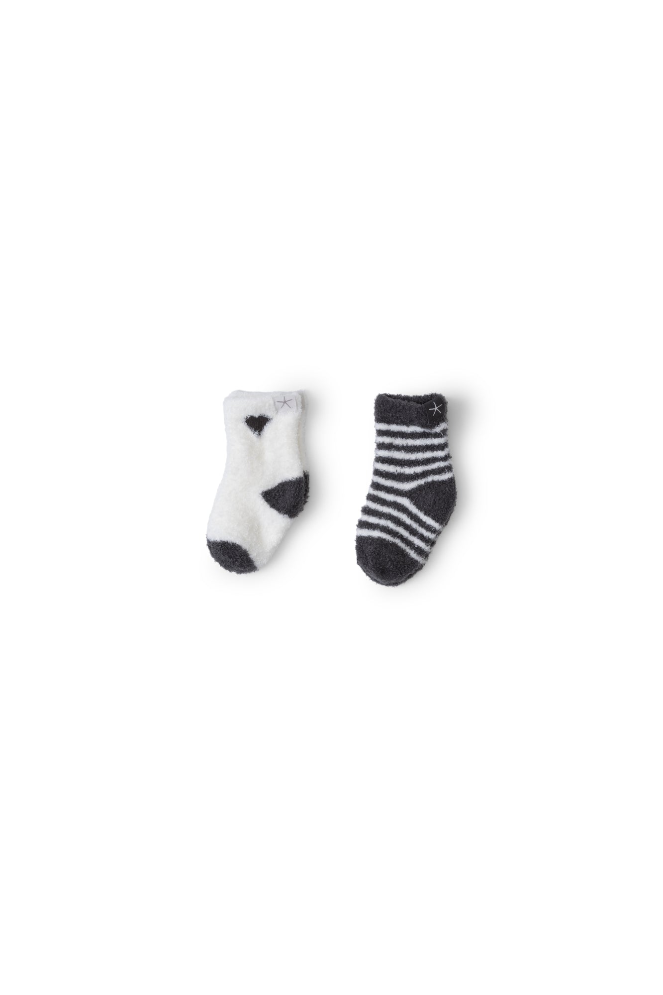 Baby | CozyChic Lite Heart Sock Set | Carbon/Pearl
