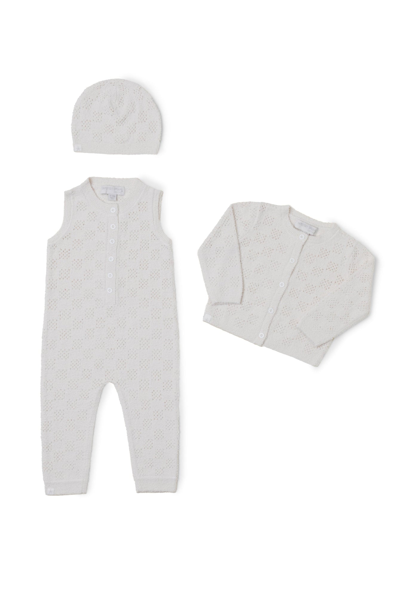 Baby | CozyChic Checkered Pointelle Set | Cream