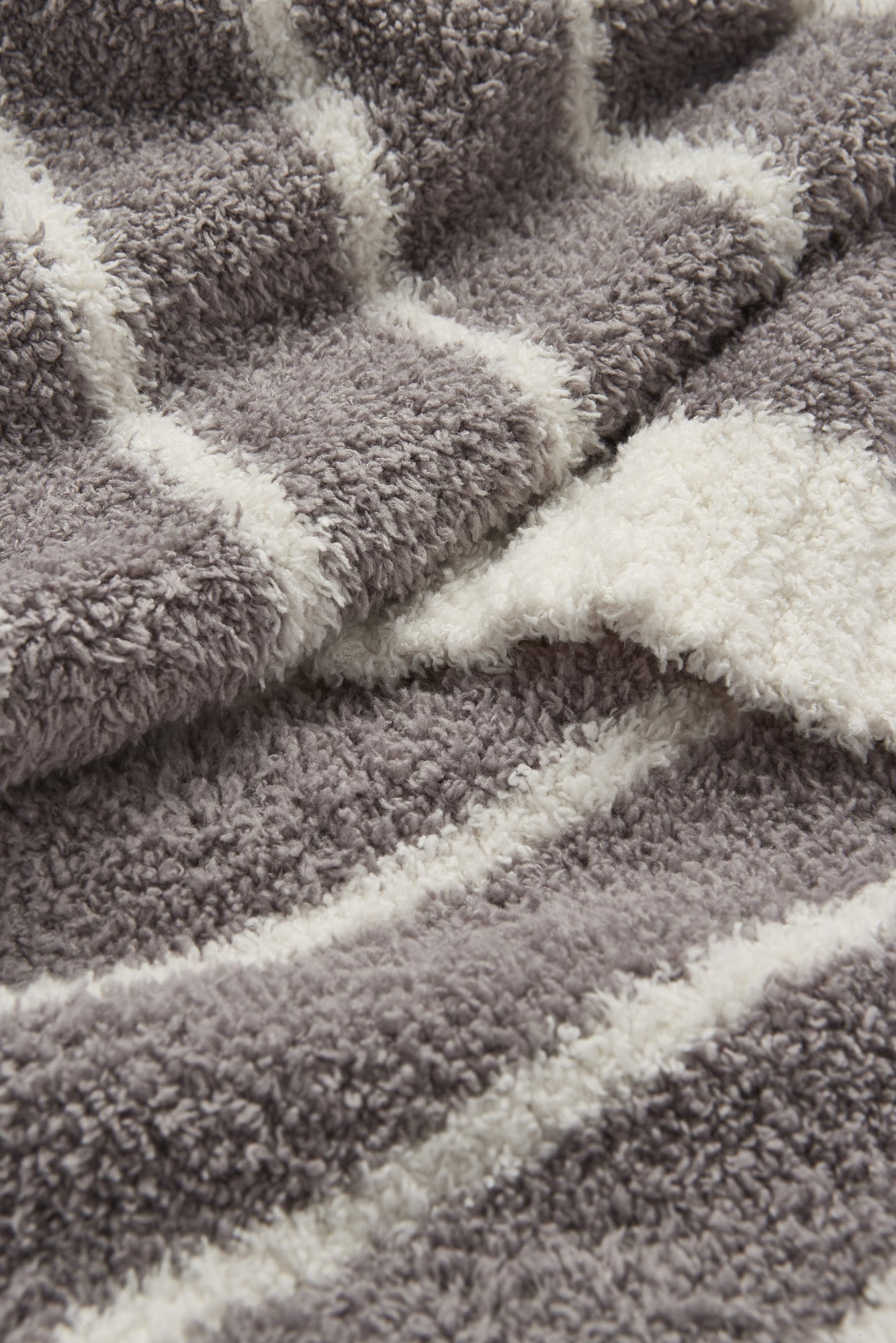 CozyChic Horizontal Stripe Blanket | Beach Rock/Cream