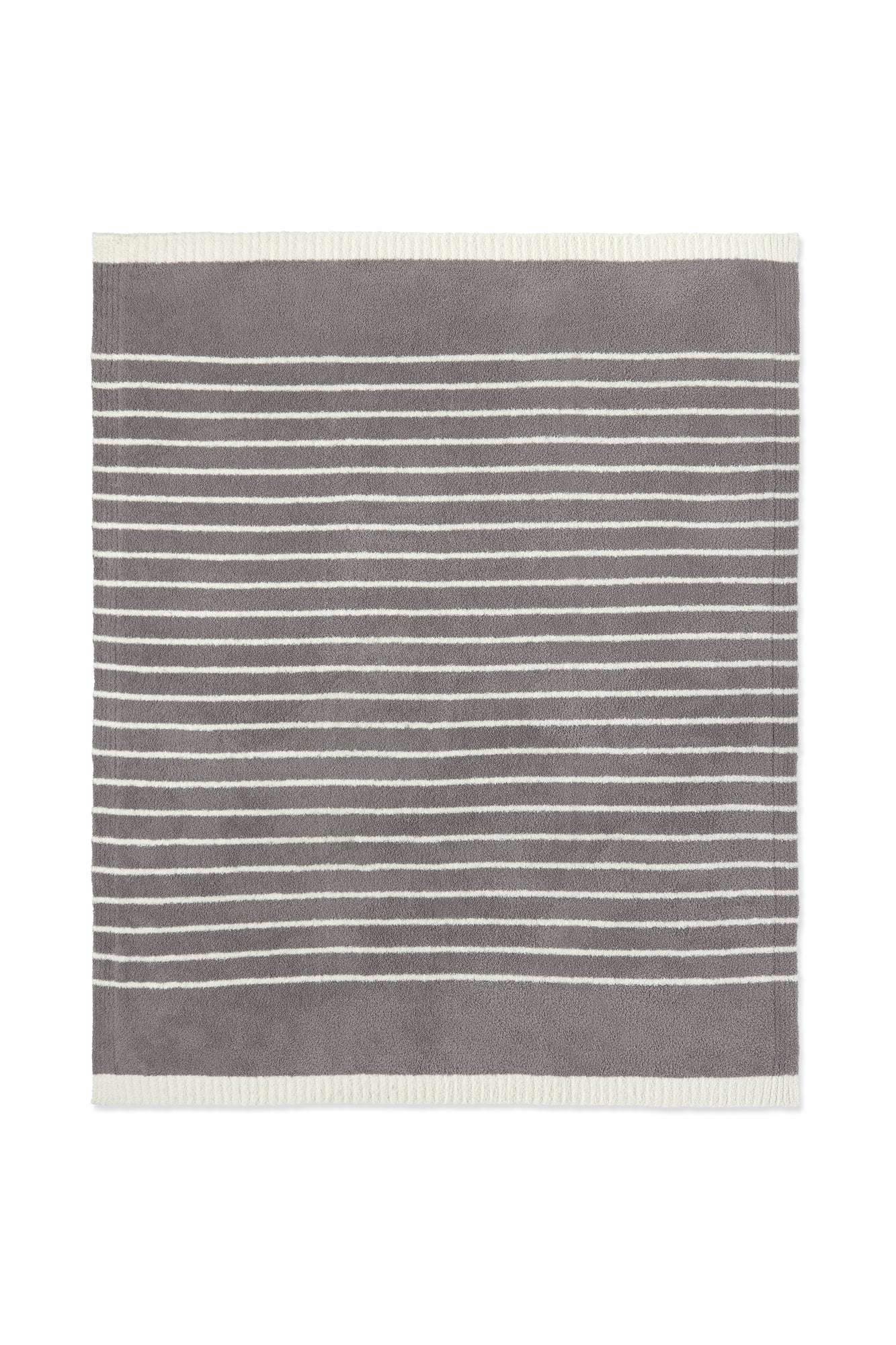 CozyChic Horizontal Stripe Blanket | Beach Rock/Cream