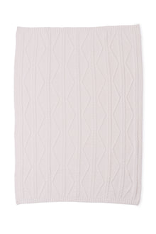 CozyChic Fisherman Cable Throw | Cream