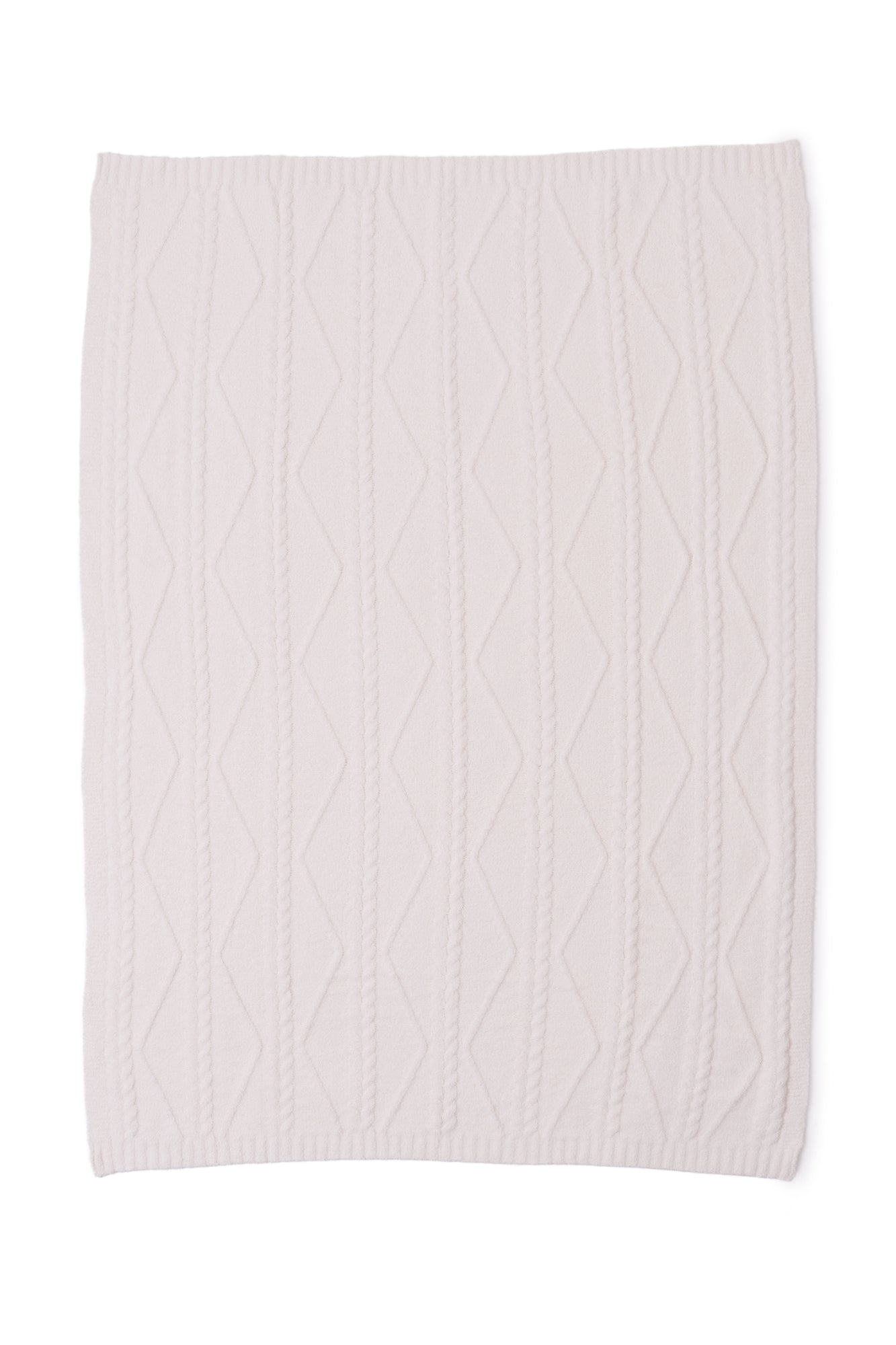 CozyChic Fisherman Cable Throw | Cream