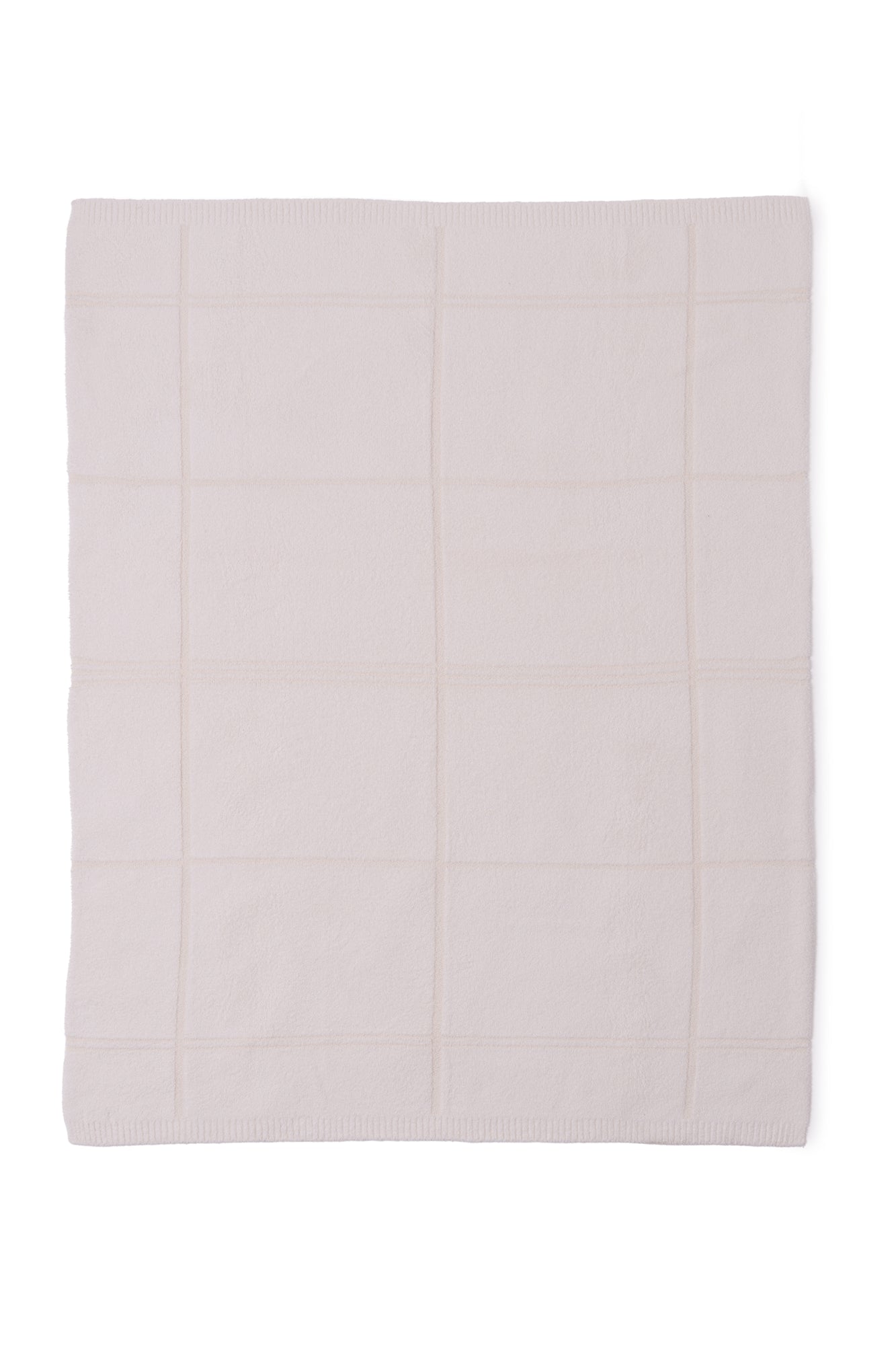 CozyChic Cotton Tonal Plaid Throw | Cream