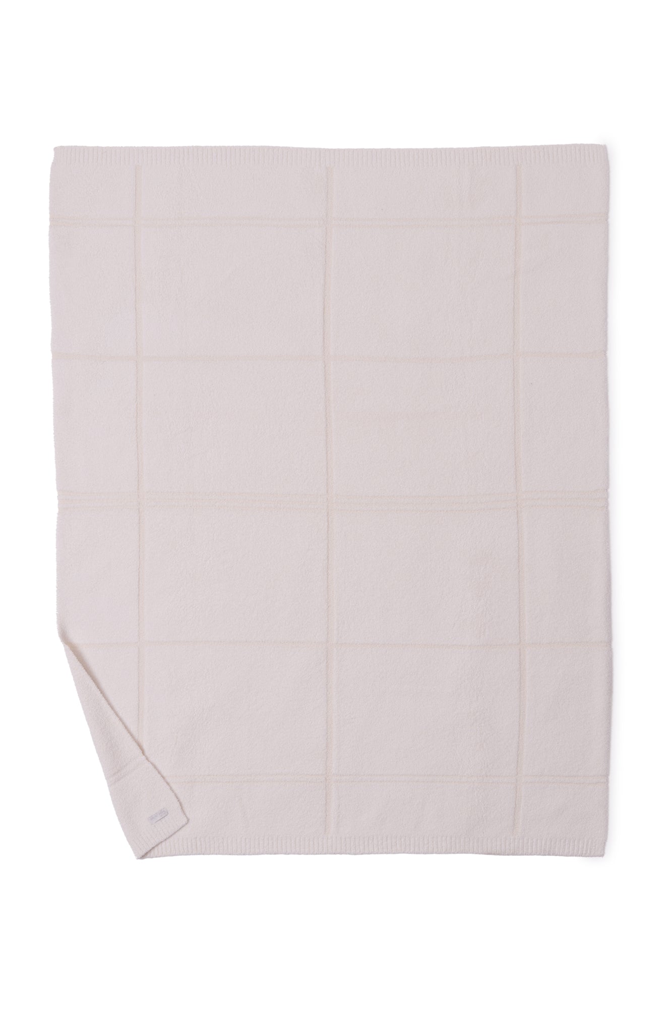 CozyChic Cotton Tonal Plaid Throw | Cream