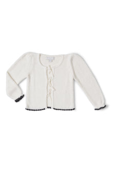 Toddler | CozyChic Lite Scalloped Cardigan | Cream/Carbon