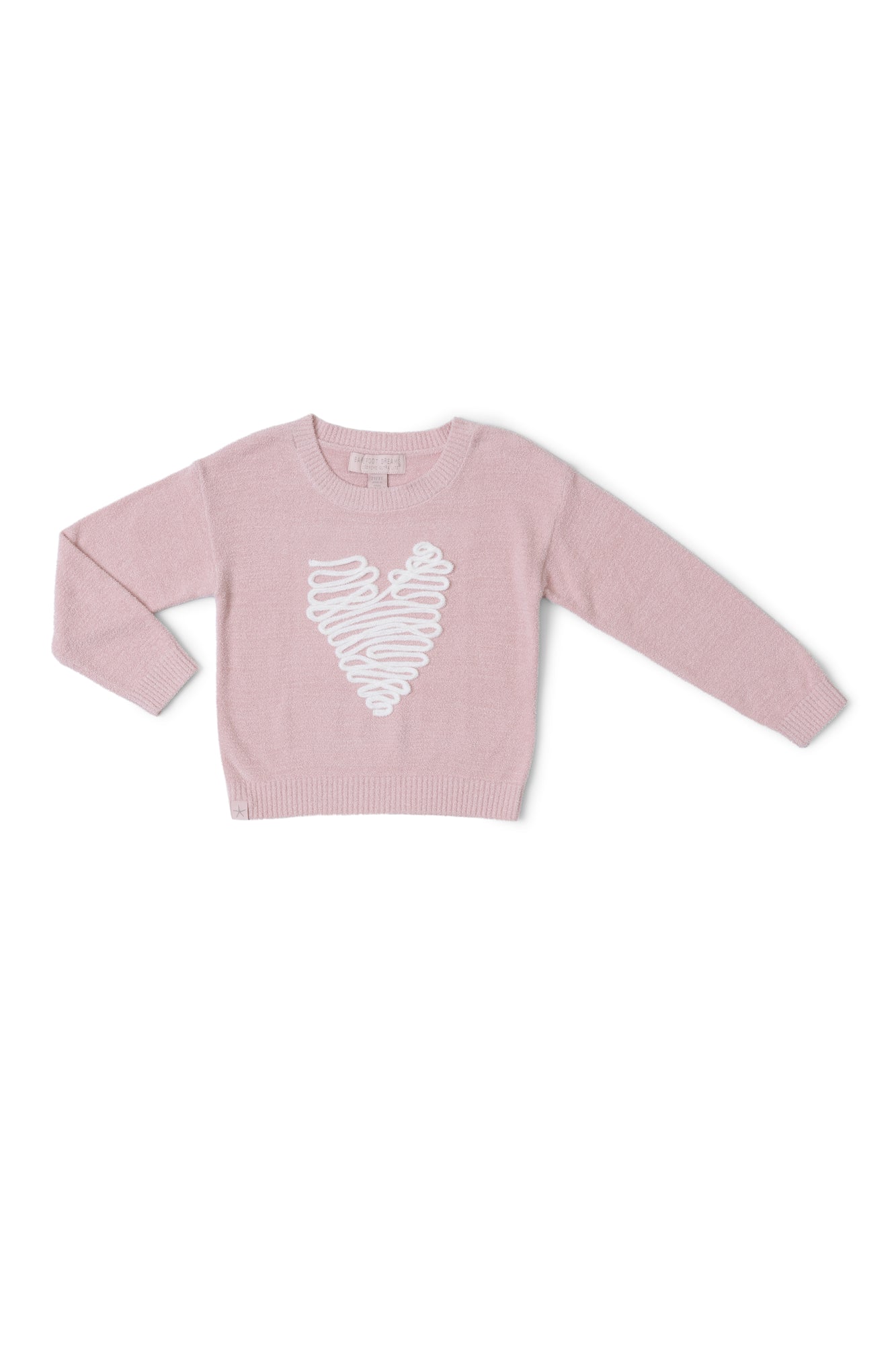 Toddler | CozyChic Ultra Lite Stitched Heart Pullover | Pink Peonie/Pearl