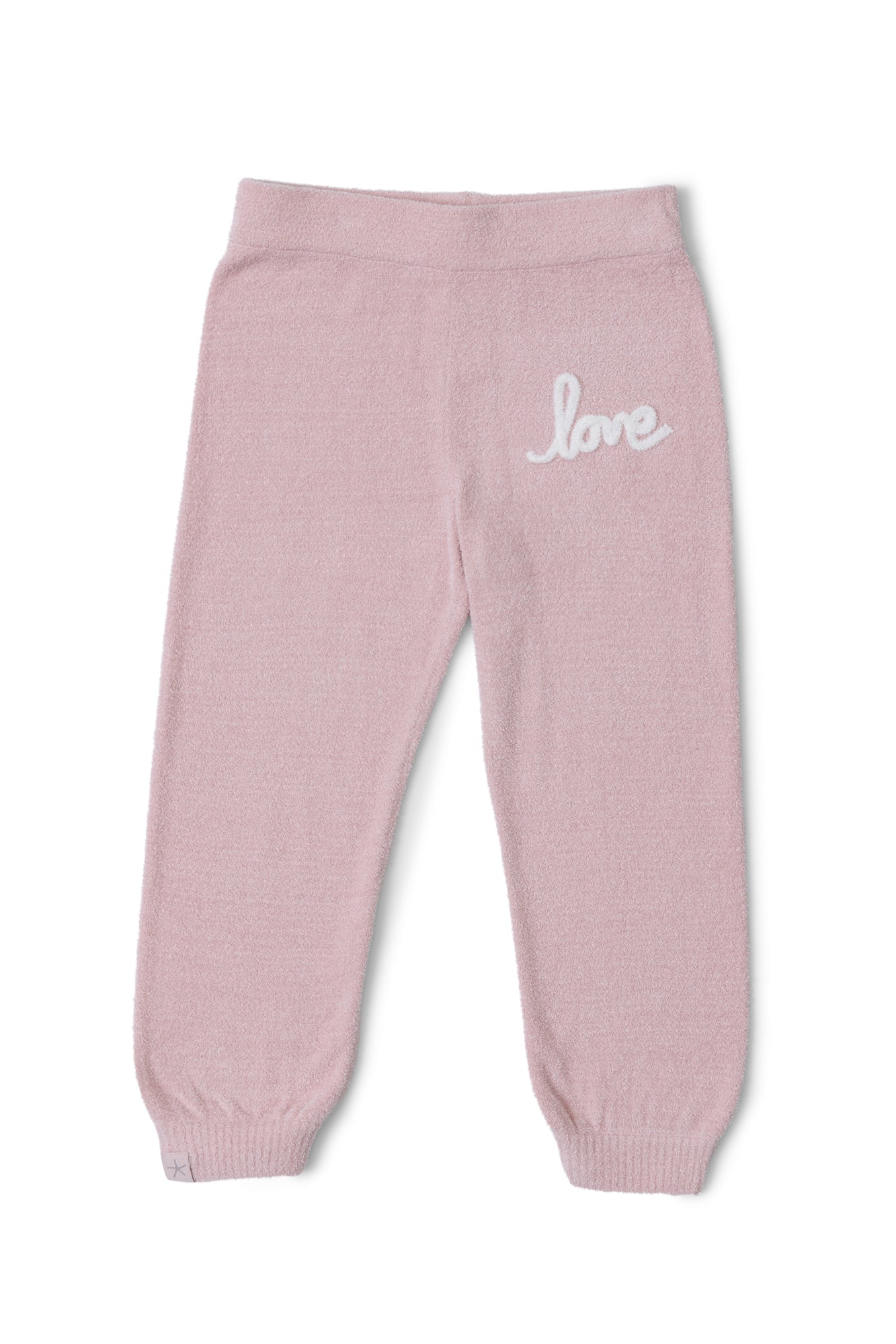 Toddler | CozyChic Ultra Lite Love Stitch Jogger | Pink Peonie/Pearl
