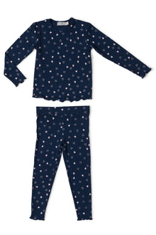 Toddler | Ultra Soft Rib Set | Marine/Pink Peonie