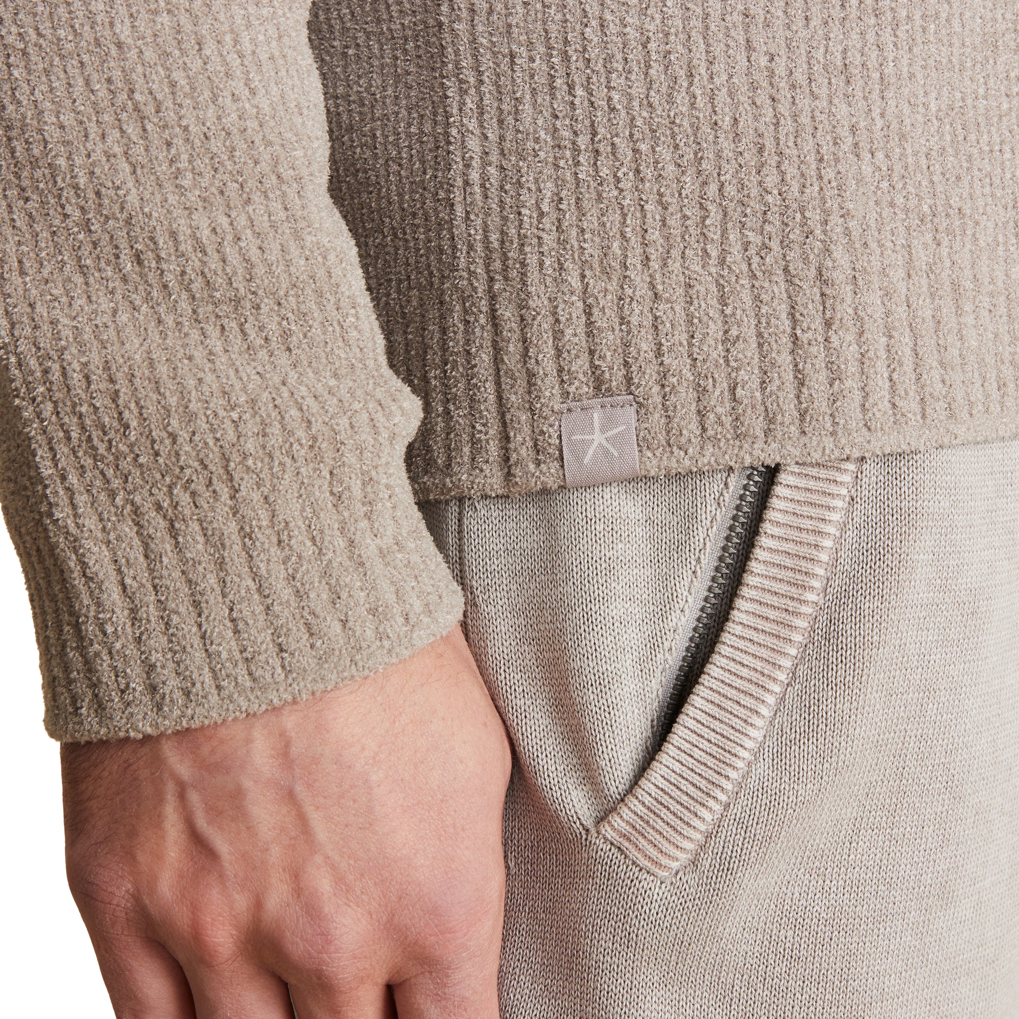 Cozychic Ultra Lite Men's Ribbed Crewneck | Nickel