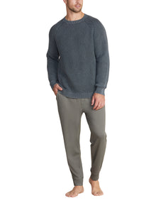 Mens | SunBleached Ribbed Pullover | Coal