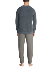 Mens | SunBleached Ribbed Pullover | Coal