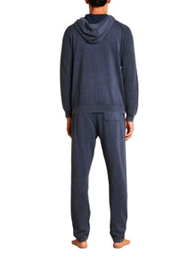 Mens | Sunbleach Zip Up Hoodie | Indigo