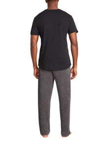 Mens | Malibu Collection Washed Jersey Short Sleeve Crew | Black