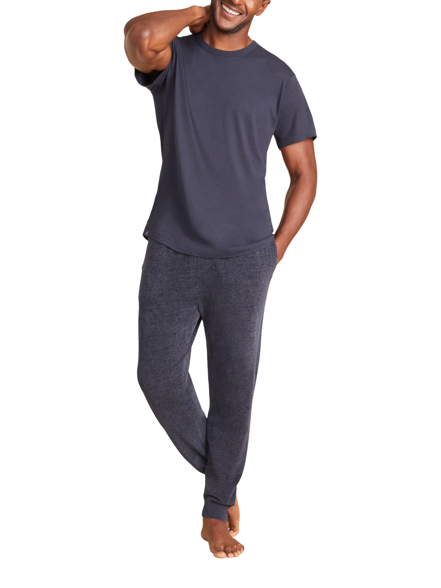 Mens | Malibu Collection Washed Jersey Short Sleeve Crew | Indigo