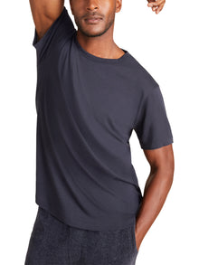 Mens | Malibu Collection Washed Jersey Short Sleeve Crew | Indigo