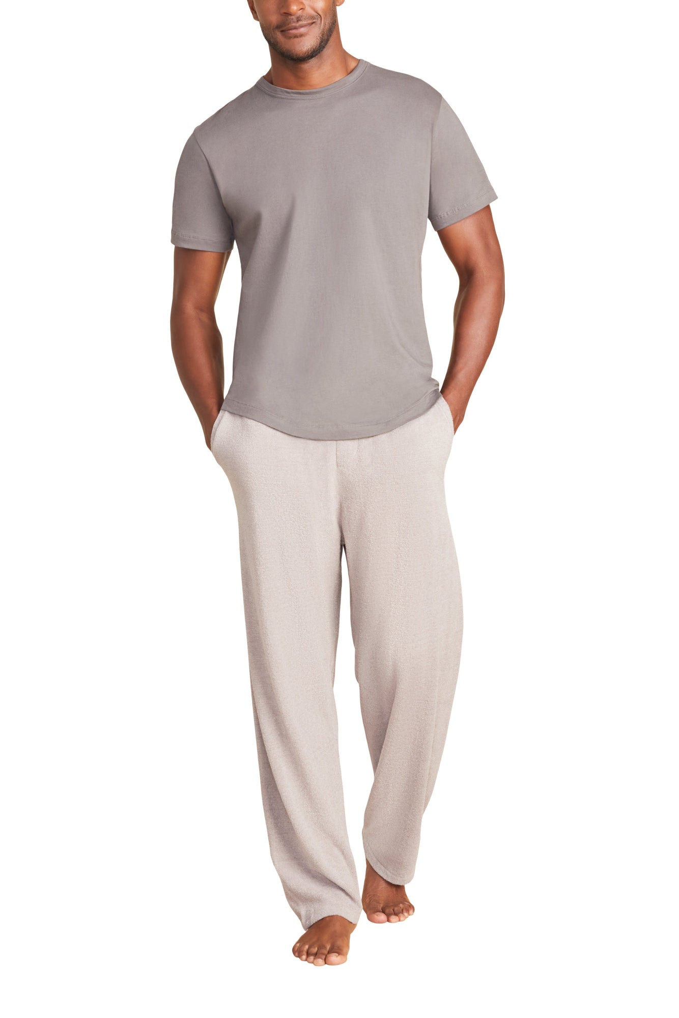 Mens | Malibu Collection Washed Jersey Short Sleeve Crew | Steel