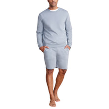 Malibu Collection Men's Pima Cotton Fleece Crew Neck Sweatshirt | Dolphin Blue