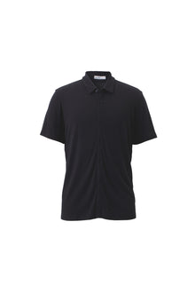 Mens | Malibu Collection Cotton Modal Button Down Polo | Black
