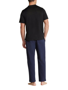 Mens | Malibu Collection Slub Burnout Cut Neck Tee | Black