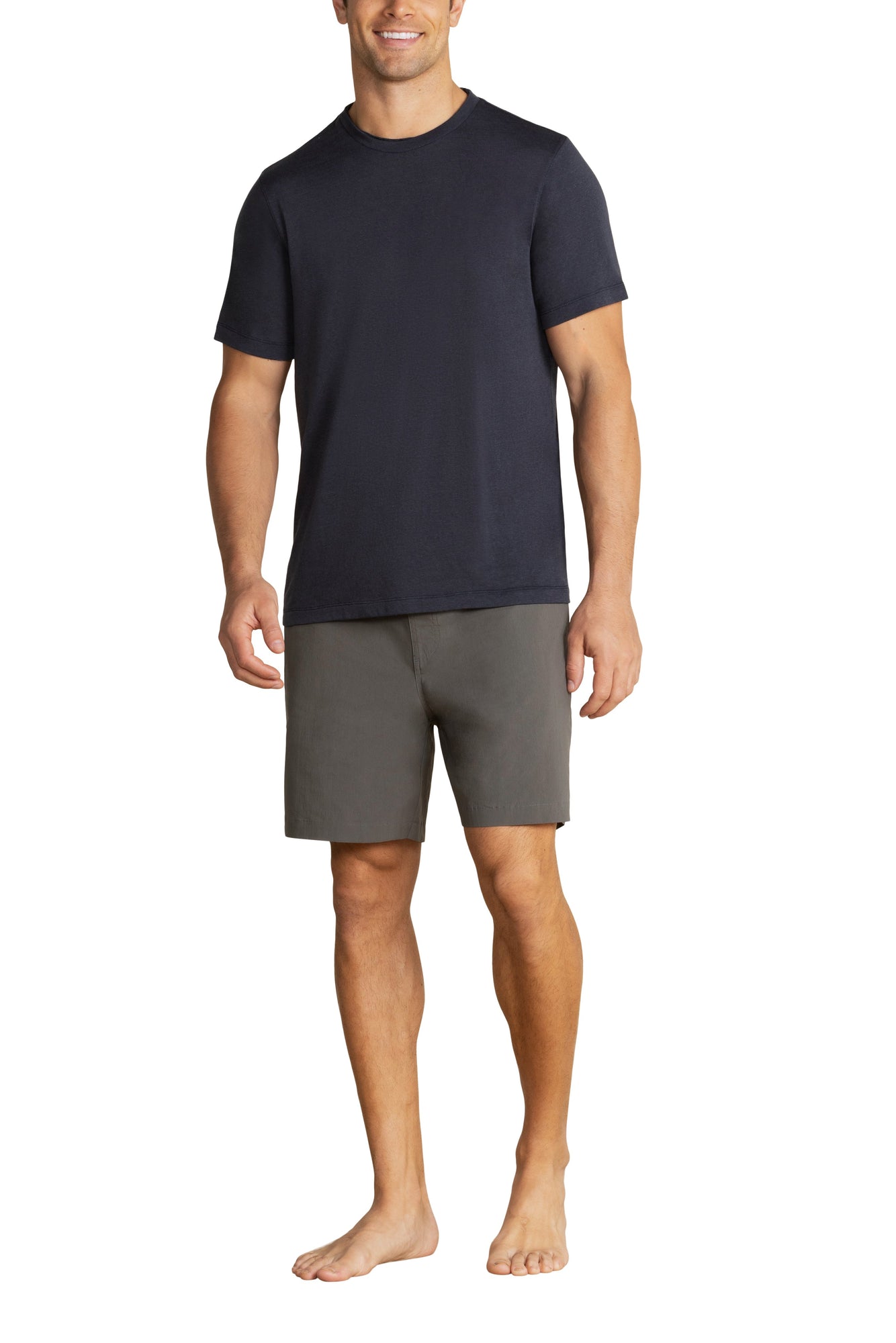 Mens | Malibu Collection Slub Burnout Cut Neck Tee | Indigo