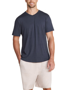 Mens | Malibu Collection Washed Jersey Short Sleeve | Indigo