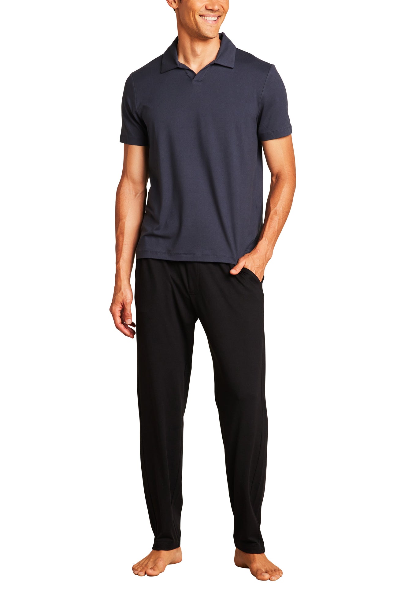 Mens | Malibu Collection ButterChic Lite Polo | Indigo