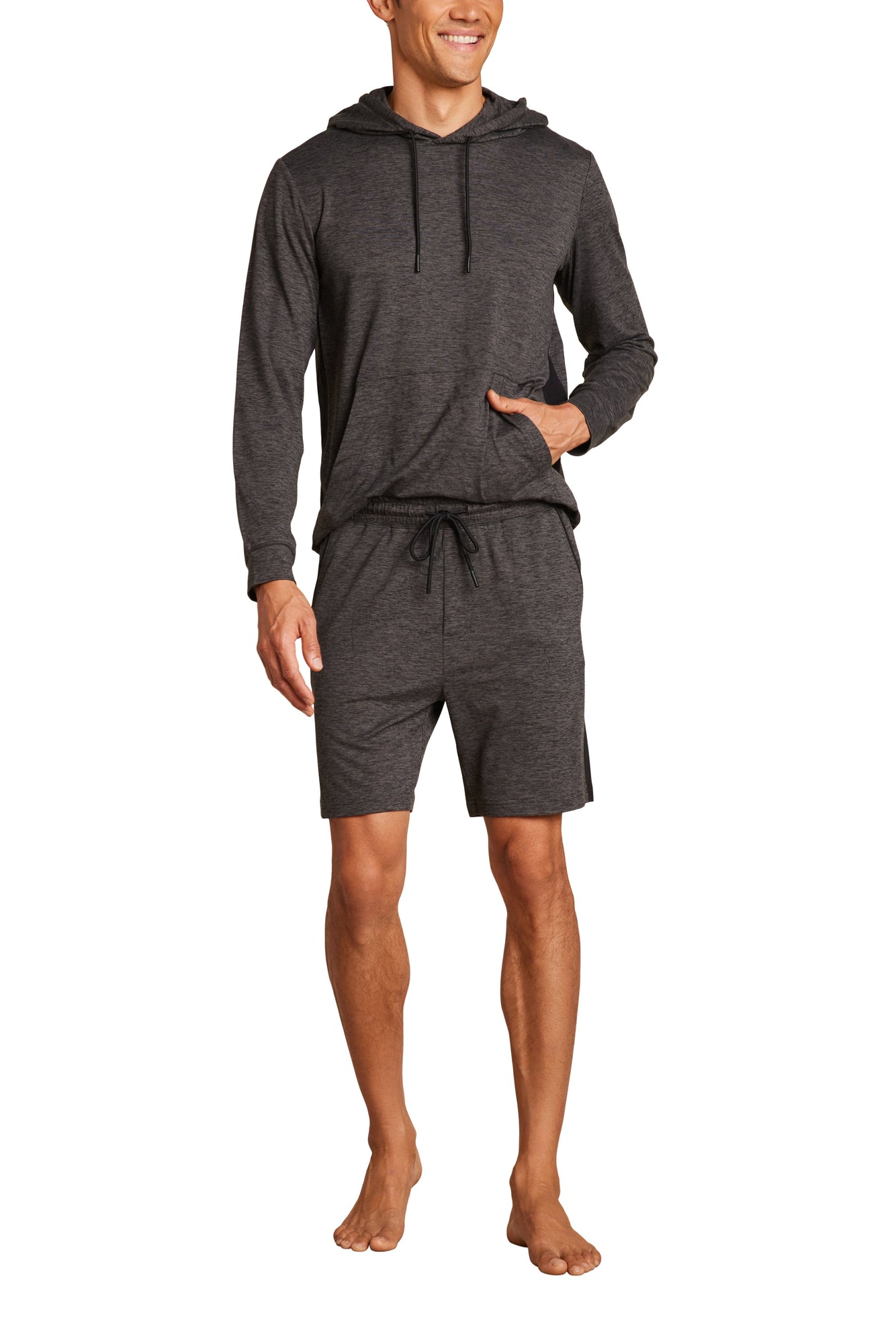 Mens | ButterChic Track Short | Heather Carbon