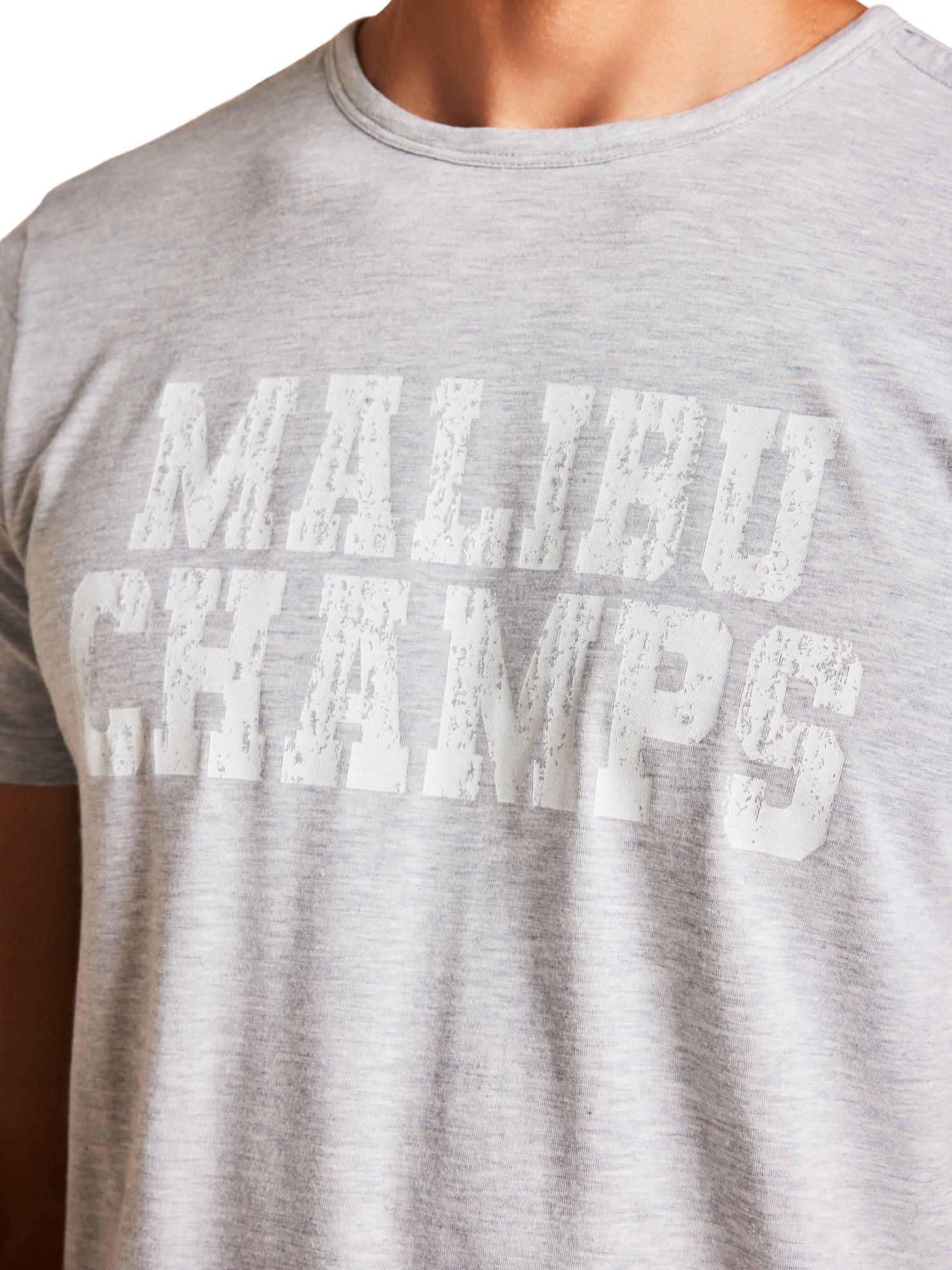 Mens | Malibu Collection Lightweight Jersey Graphic Tee | Heather Gray