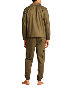 Mens | Malibu Collection Cotton Twill Shirt Jacket | Olive