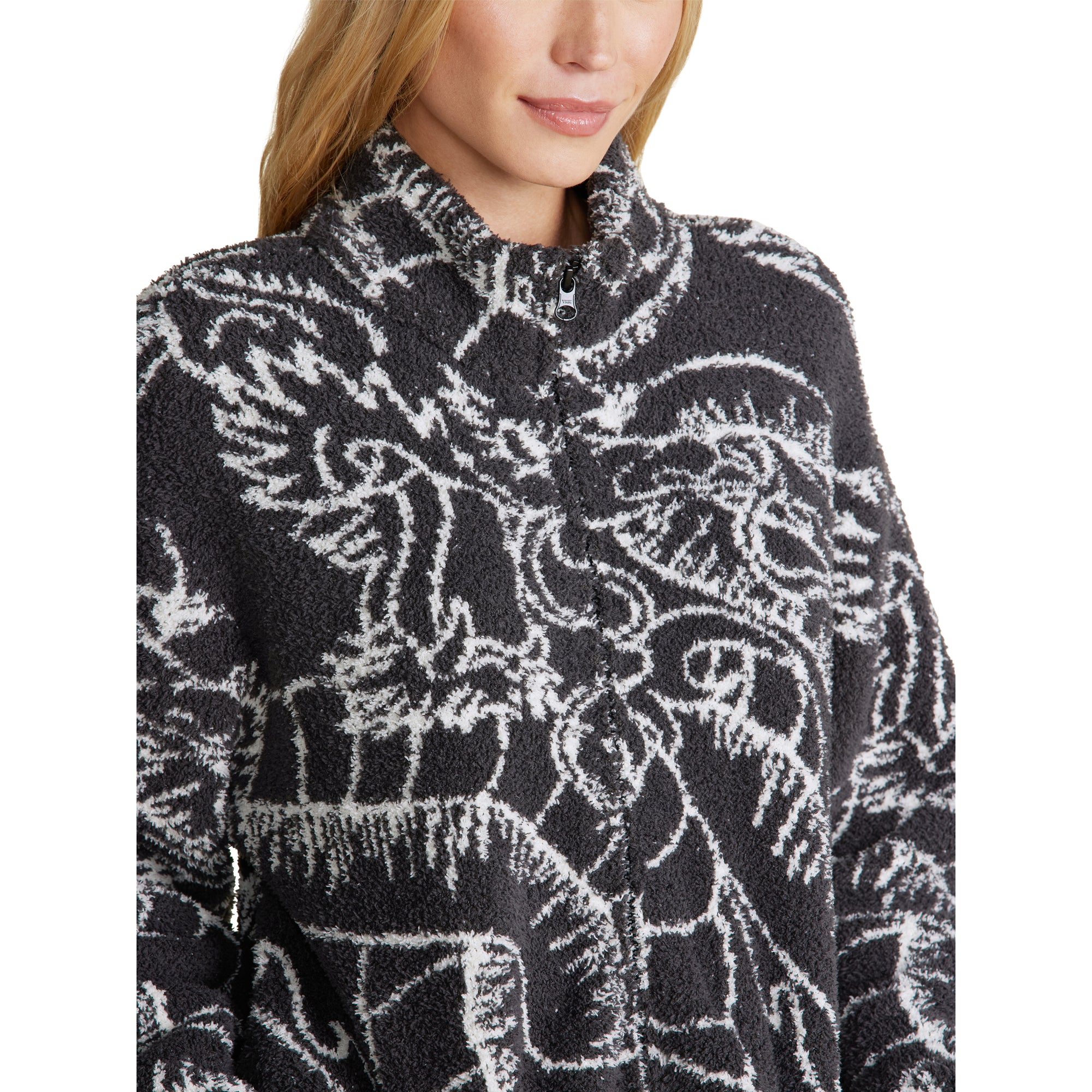 Cozychic Dragon Unisex Kanga Hoodie | Carbon/Cream