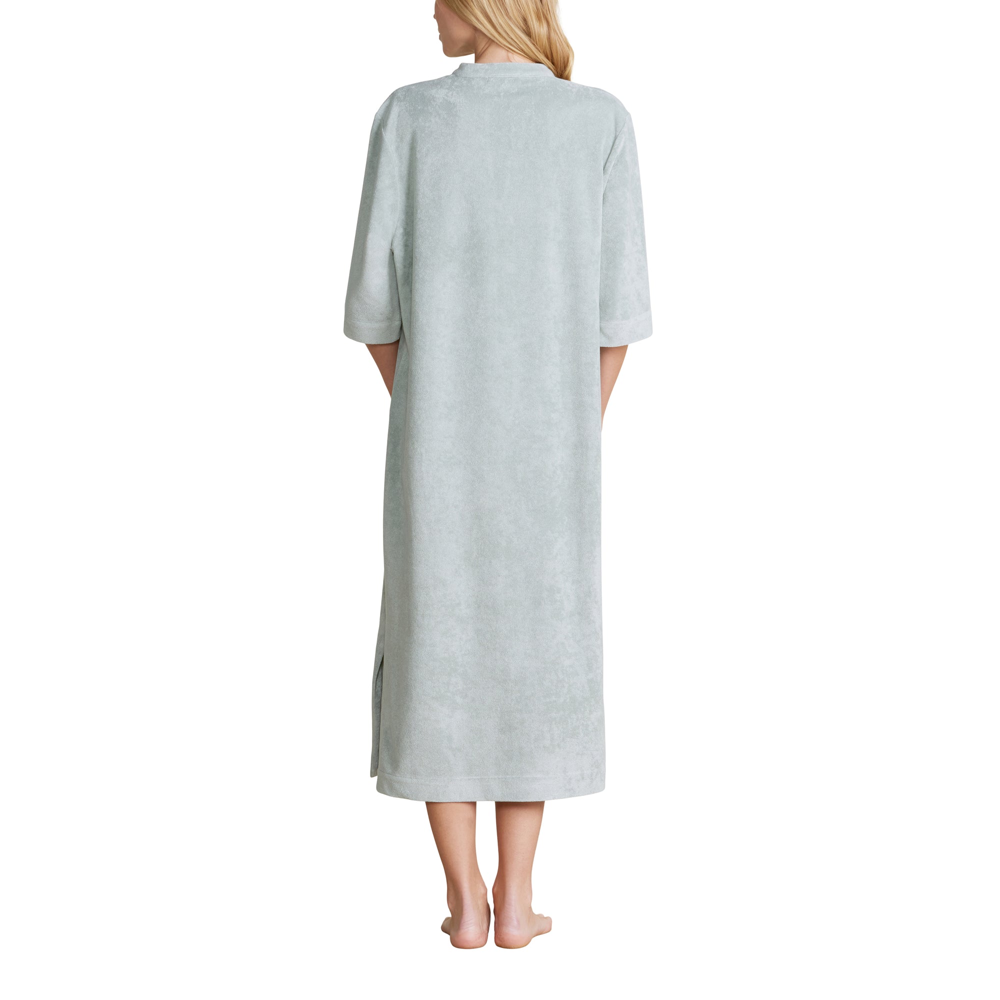 Cozyterry Placket Caftan | Beach Glass