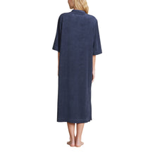 Cozyterry Placket Caftan | Indigo