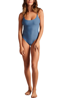 Womens | Scoop Back One Piece | Blue Bay