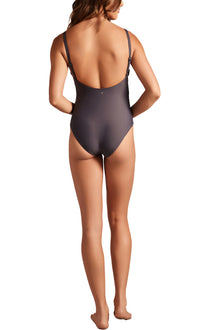 Womens | Scoop Back One Piece | Carbonite