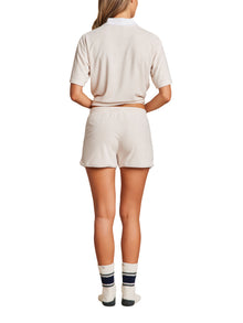 Womens | CozyTerry Shorts | Sand Dune/Sea Salt