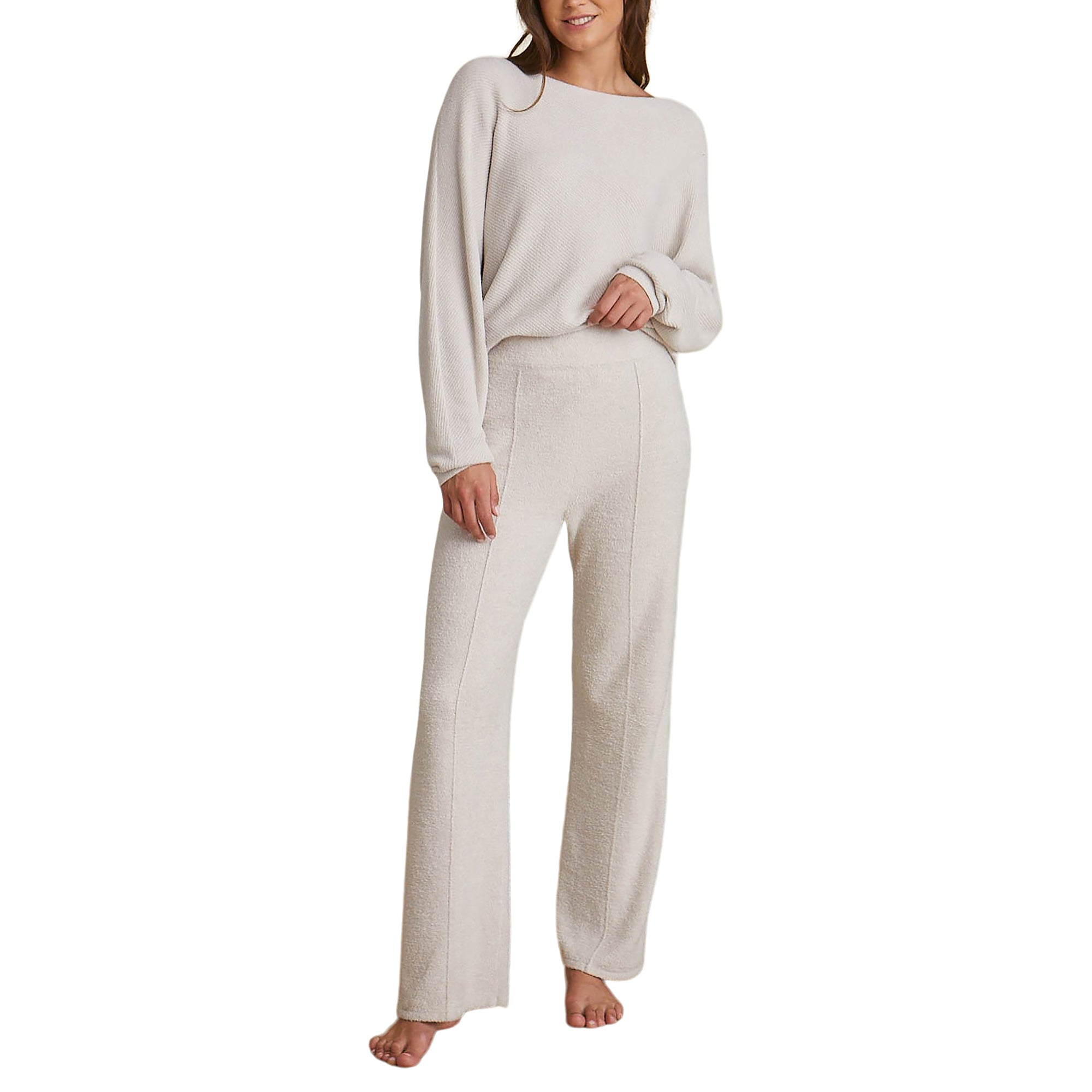 Cozychic Lite Wide Leg Seamed Pant | Almond