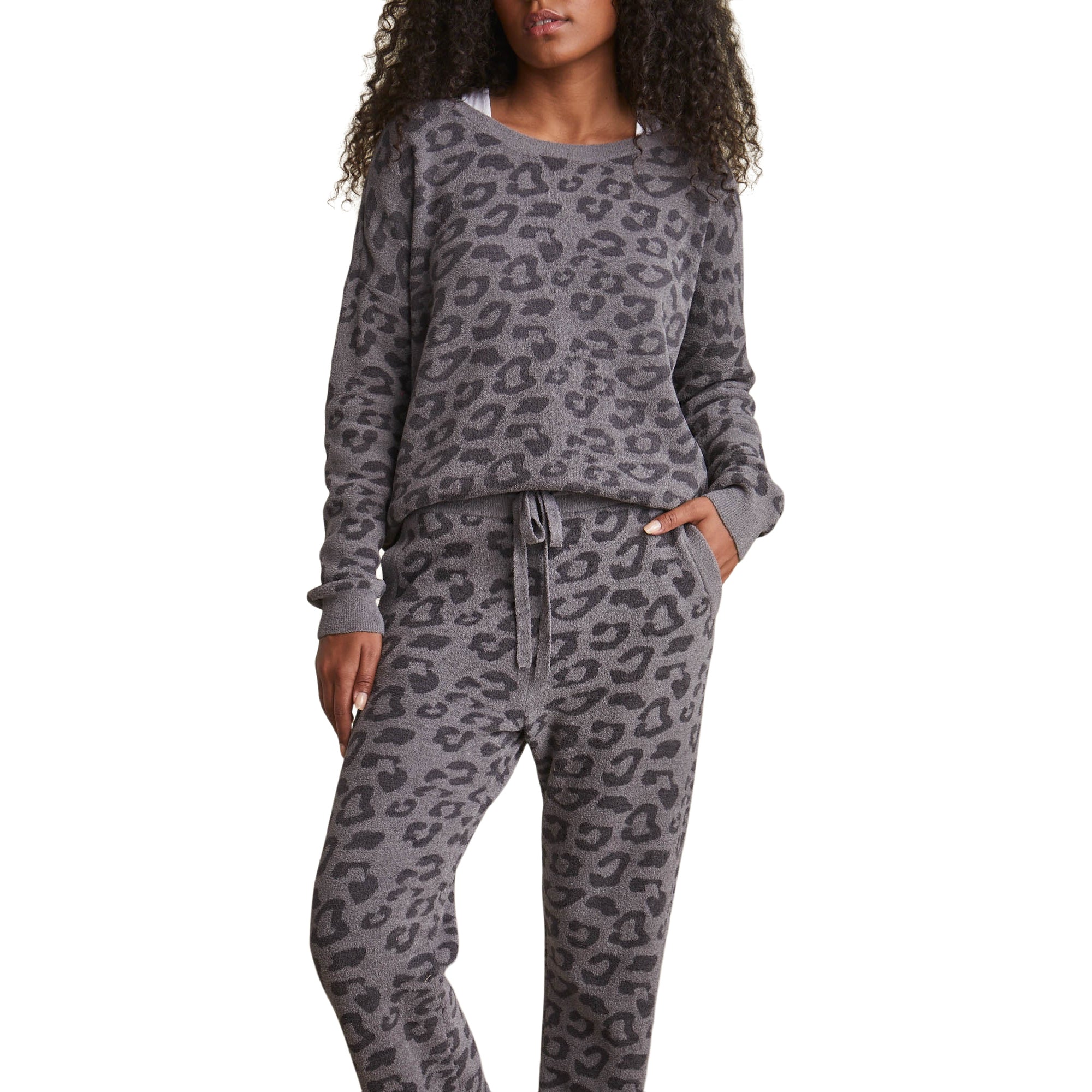 Cozychic Ultra Lite Slouchy Barefoot In the Wild Pullover | Graphite/Carbon