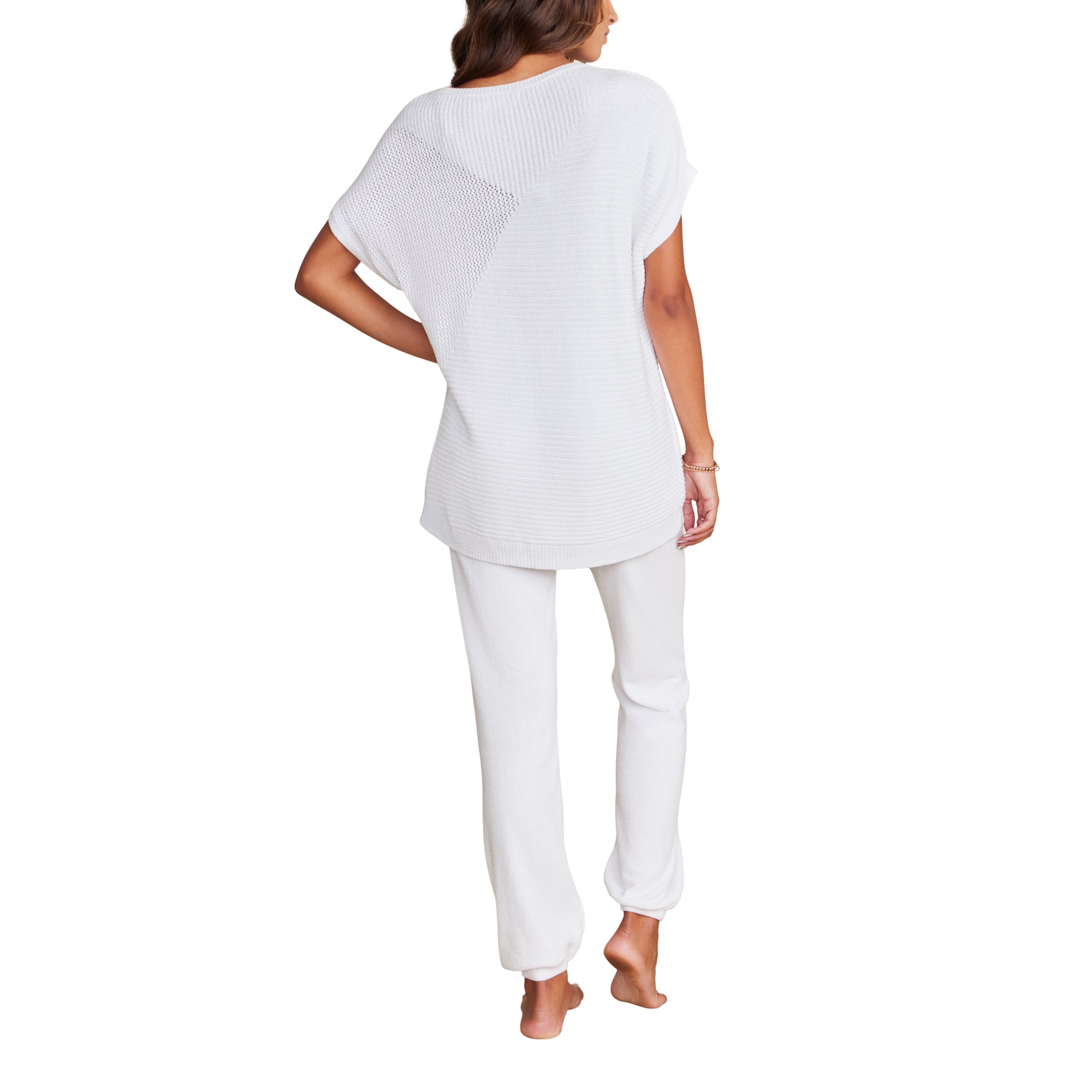 Womens | CozyChic Ultra Lite Mixed Stitch Dolman Pullover | Sea Salt