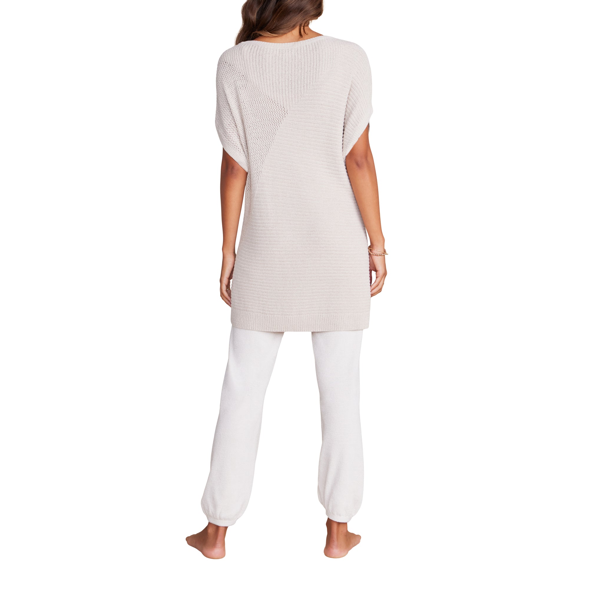 Womens | CozyChic Ultra Lite Mixed Stitch Dolman Pullover | Stone