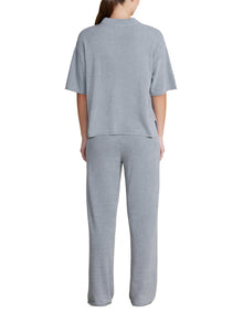 Womens | CozyChic Ultra Lite Cropped Short Sleeve Shirt | Moonbeam