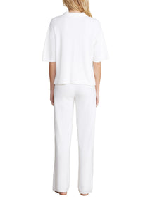 Womens | CozyChic Ultra Lite Cropped Short Sleeve Shirt | Pearl