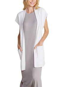 Womens | CozyChic Ultra Lite Waist Tie Vest | Sand Dune